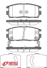 Комплект тормозных колодок METZGER 1260.12